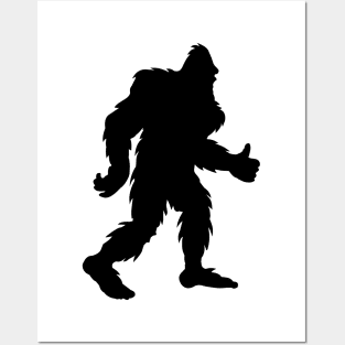 Bigfoot Silhouette Posters and Art